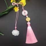 Подвеска с кисточками, ципао, ретро защитный амулет, пряжка, аксессуар, ханьфу, сумка, брошь, китайский стиль