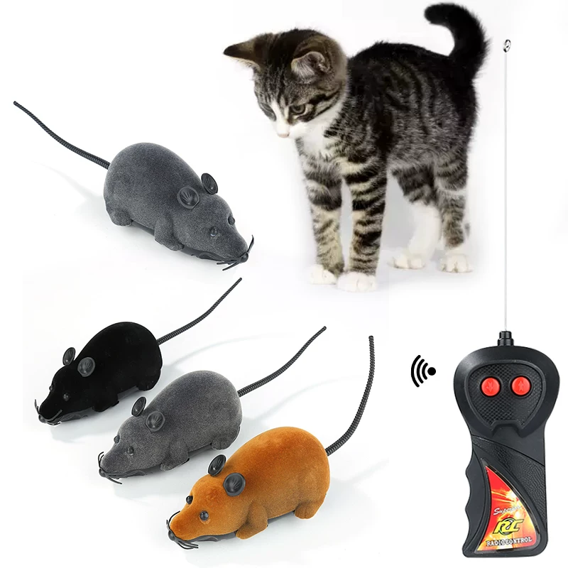 [Cat Funny Toys Remote Control Wireless Electronic Rat Mouse]