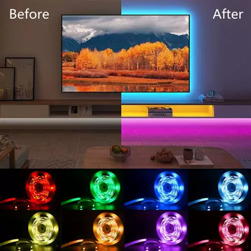 Гибкая LED-лента с RGB 5050, Bluetooth пульт 3 KE