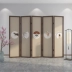 Tùy chỉnh 
            mới phong cách Trung Quốc màn gỗ đặc gấp di động phòng khách văn phòng vách ngăn ngăn phòng trang trí tròn phong cách cổ màn gấp vách ngăn vệ sinh composite 