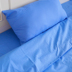 Ký túc xá sinh viên bông ba mảnh phù hợp với ~ màu xanh quilt bao gồm duy nhất mảnh màu xanh và trắng kẻ sọc tờ trường 1 mét giường đơn Quilt Covers