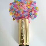 Handheld Confetti Cannon Large Quantity Solid Color/Multi-Co