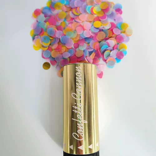 Handheld Confetti Cannon Large Quantity Solid Color/Multi-Co