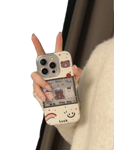 Apple, рождественский совместимый iPhone 15, чехол для телефона, силиконовый милый iPhone13 Pro, с медвежатами, iphone, 13, 11, 15plus, 8, защита при падении