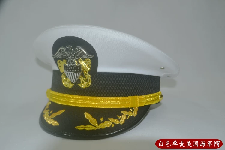 Уф-штатная шапка морской тематики США бесплатная доставка настоящая шапка ВВС США крупная блочная машина Рост семейного экипажа униформа высокого класса красота