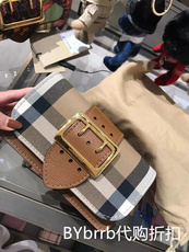 Заказной рюкзак 适用于burberry/巴宝莉buckle ins风复古搭扣小方包女格纹风琴包 Burberry/buckle