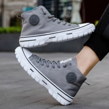 Мужская повседневная обувь с высоким берцем, модная мужская теннисная обувь серого, черного цвета, Br