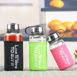 Вместительный и большой стеклянный брендовый взрывобезопасный комплект подходит для мужчин и женщин, термос, мундштук, защита при падении