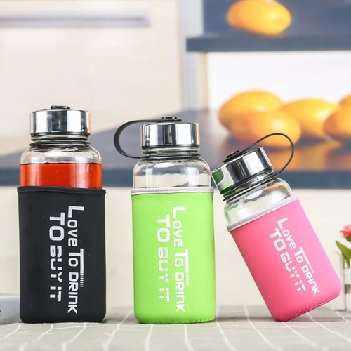 Вместительный и большой стеклянный брендовый взрывобезопасный комплект подходит для мужчин и женщин, термос, мундштук, защита при падении