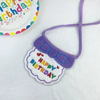 День рождения фиолетовый шарф