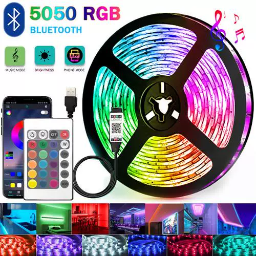RGB-подсветка 5V5050 водонепроницаемые LED-огни Bluetooth APP телевизор фоновая подсветка планка USB игровая настольная атмосфера