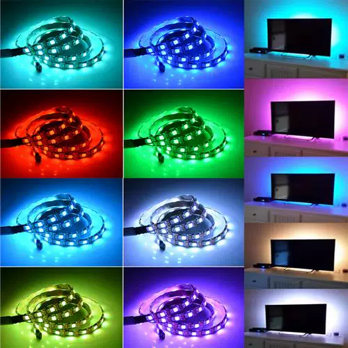RGB-подсветка 5V5050 водонепроницаемые LED-огни Bluetooth APP телевизор фоновая подсветка планка USB игровая настольная атмосфера