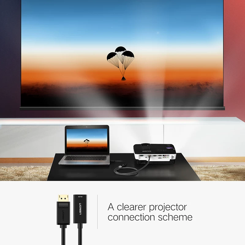 U Green 4K Display Port DP к HDMI адаптер 1080p Display Port