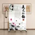 Vách ngăn kiểu Trung Quốc mới phòng khách và phòng ngủ chặn hoa sen trong căn hộ nhỏ của hộ gia đình phòng tắm nhà vệ sinh lối vào sảnh vào vách che bàn thờ 