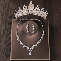 Baroque Costume Bridal Jewelry Sets RhineStone Crystal Tiara