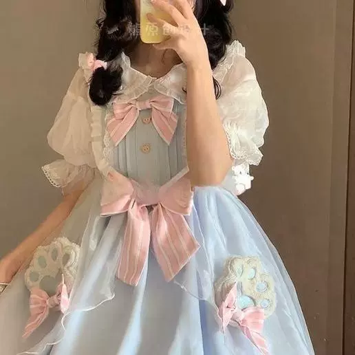 Искусственный дизайн милое платье, стиль Lolita, Lolita Jsk, эффект подъема