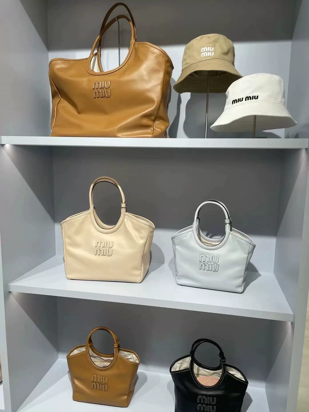 MiuMiu кожаная сумка через плечо, ручная сумка для покупок