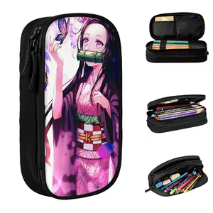 Nezuko Pencil Case Fun Anime Demon Slayer Pen Holder Bags G