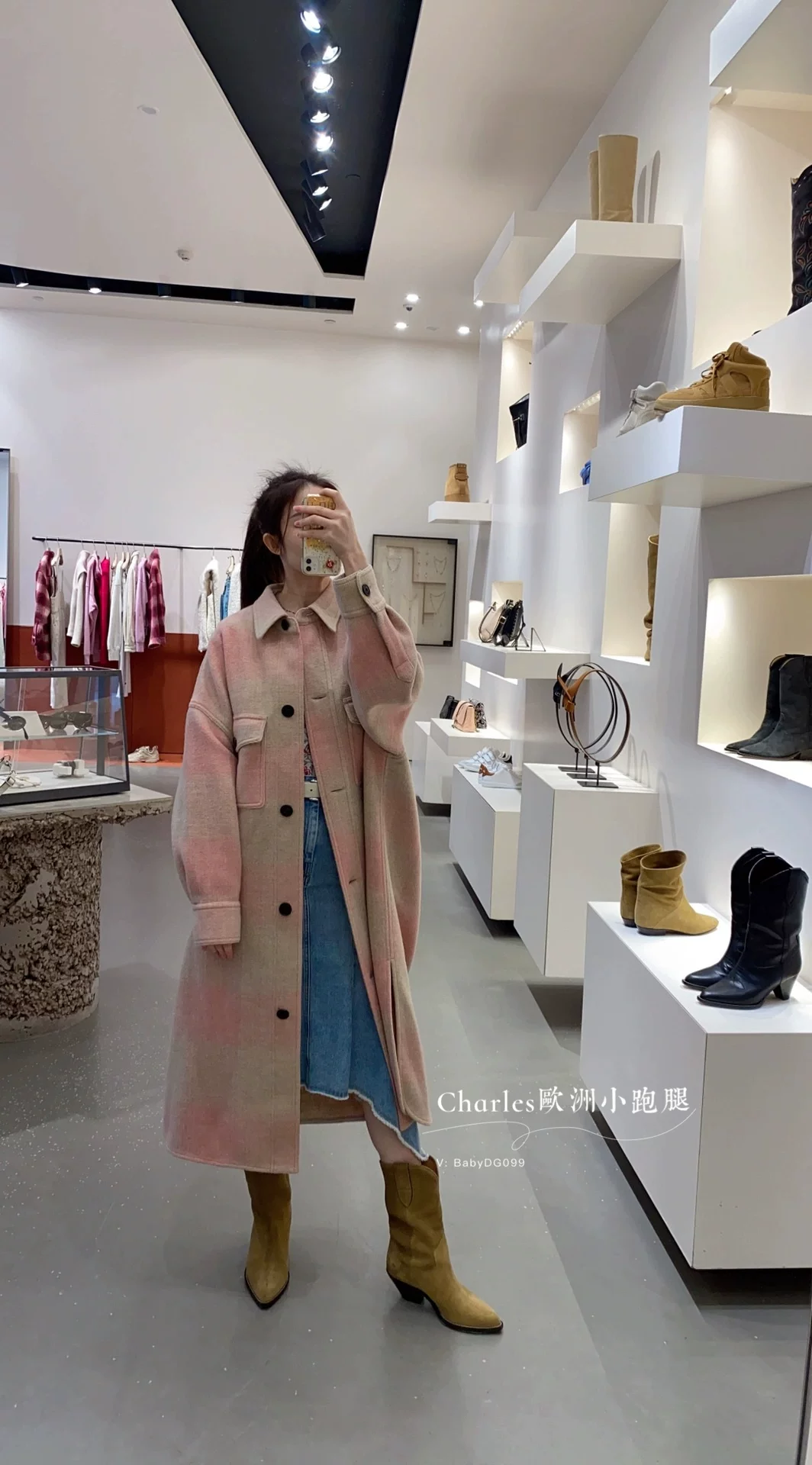 Isabel Marant осень и зима звезда тот же шерсть один дифференциал свободный свободный свободный длинный mao woors пальто