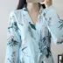 Mùa xuân hè tháng mới quần áo kimono sau sinh gạc bông bà bầu cho con bú đồ ngủ bà mẹ cho con ăn dịch vụ nhà mỏng - Giải trí mặc / Mum mặc