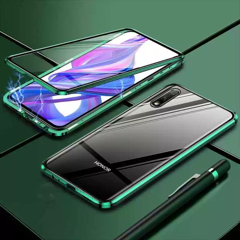 Роскошные 2-ки магнитные двойные чехлы на переднюю панель для Huawei Honor 8X