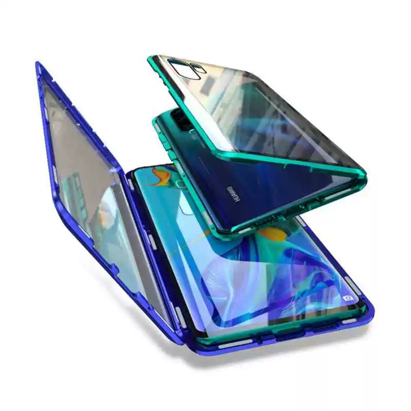 Роскошные 2-ки магнитные двойные чехлы на переднюю панель для Huawei Honor 8X