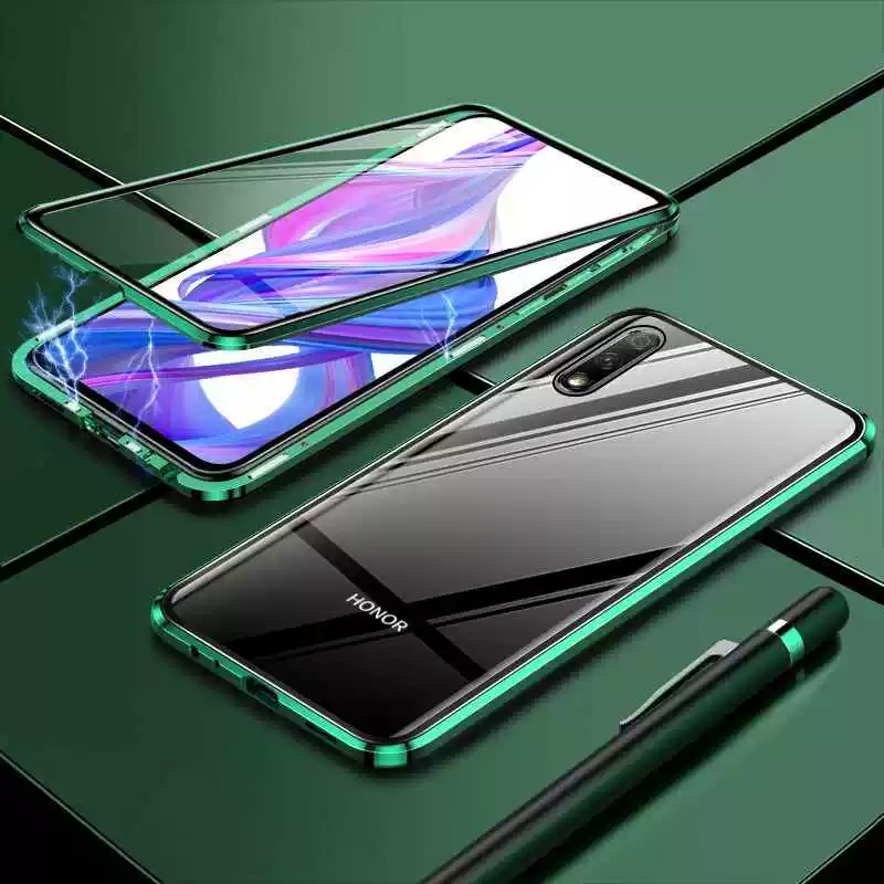 Роскошные 2-ки магнитные двойные чехлы на переднюю панель для Huawei Honor 8X