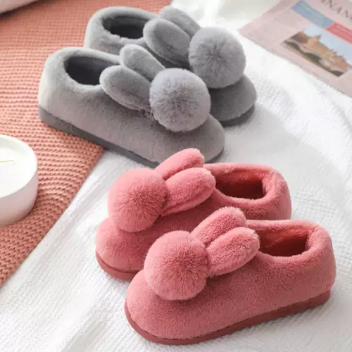 Кролик, тапочки, зимняя нескользящая флисовая мультяшная послеродовая удерживающая тепло обувь на платформе для беременных, коллекция 2023
