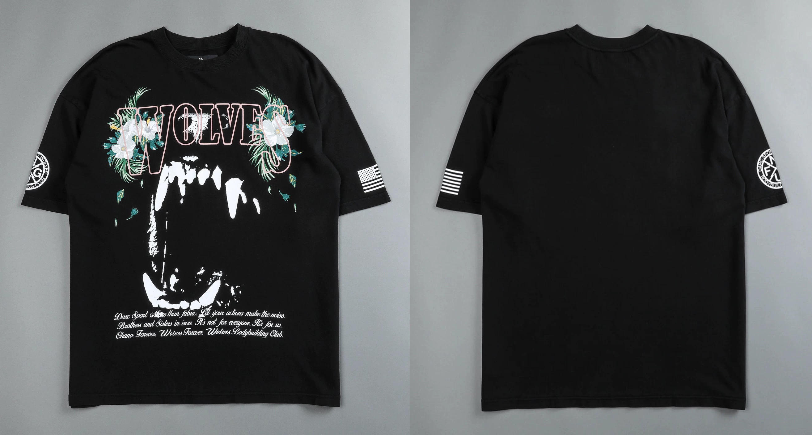 [Darc Wolf Спорт футболки Oversized графика DTG печать техника]
