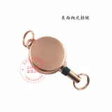 Защитный металлический чехол для проездного и картхолдер со шнуром, розовое золото, 21мм
