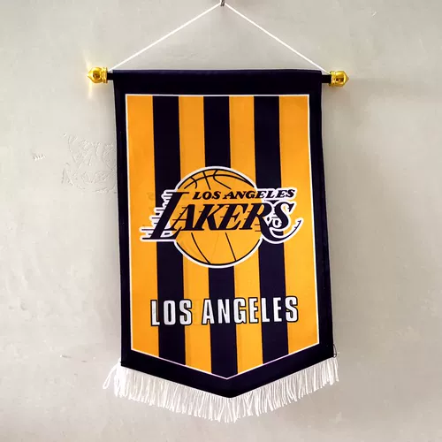 Команда NBA Standard Pentagon Hanging Banner Lakers Warriors Express Bucks Bull Celtic Fan Metro Dormitory Dormitory Decoration