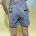 Thai sản quần mùa hè quần short dạ dày nâng quần bảy quần bên ngoài mặc lỏng kích thước lớn mùa hè quần năm quần