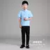 Chàng trai Trung Quốc phong cách Tang phù hợp với phong cách Trung Quốc Cộng Hòa của Trung Quốc sinh viên ăn mặc áo trẻ em áo sơ mi mùa xuân và mùa hè ăn mặc đọc trang phục Trang phục