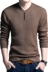 Thời trang nam V-Cổ đáy áo len áo len nam mùa thu mới kích thước lớn bộ dài tay T-Shirt triều nam Hàng dệt kim