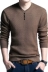 Thời trang nam V-Cổ đáy áo len áo len nam mùa thu mới kích thước lớn bộ dài tay T-Shirt triều nam