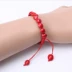 Dân tộc tự nhiên Acacia Bean Đính cườm Red Bean Bracelet Thời trang Nữ Bodhi Red Bean Bead Bracelet Red Rope Bracelet vòng dâu tằm cho bé Vòng đeo tay Clasp