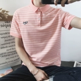 Японская летняя футболка polo, в корейском стиле, подходит для подростков, короткий рукав