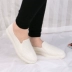 Thời trang Hàn Quốc mưa khởi động nữ dành cho người lớn không trượt giày không thấm nước nữ ống ngắn mưa khởi động nông miệng thấp để giúp bình thường peas giày cao su