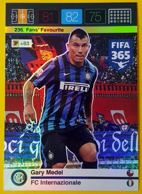 Panini 2015-16 FIFA365 Star Katya International Milan Medel 236