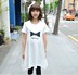 Cộng với phân bón XL phụ nữ mang thai T-Shirt tops trắng ngắn tay mùa hè ăn mặc thai sản váy chất béo MM Hàn Quốc phiên bản bông lỏng 200 kg Áo thai sản