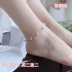 Vòng tay bạc 925 nữ sinh viên thời trang Nhật Bản và Hàn Quốc đơn giản gửi cho bạn gái món quà sinh nhật thiết kế rỗng vòng chân bạc - Vòng chân Vòng chân
