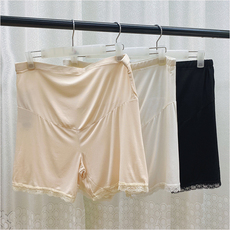 Трусы 孕妇打底安全裤加档免穿内裤夏薄款无痕防走光冰川棉托腹平角短裤