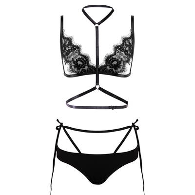 性感透视蕾丝睫毛镂空绑带式文胸套装极度诱惑透明无钢圈bra内衣-淘宝网 性感透视蕾丝睫毛镂空绑带式文胸套装极度诱惑透明无钢圈bra内衣-淘宝网