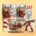 Kaizhi khối xây dựng dòng lửa anh hùng lửa câu đố chính tả chèn cậu bé lắp ráp đồ chơi 6 trong một siêu phù hợp QZ816 bộ lego xếp hình Khối xây dựng