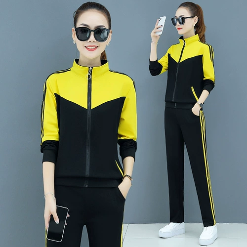 Спортивный спортивный костюм, комплект, вместительная и большая толстовка, коллекция 2021, большой размер