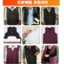 Áo len nam trung niên lông một mùa thu và mùa đông ấm áp dày cotton vest vest da thật