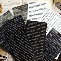Анонимное любовное письмо английское буква Long Strip Sticker Ins, ручная коллаж -материал