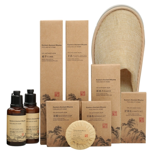 Одноразовая зубная щетка для отеля, зубная паста, комнатный мягкий комплект