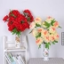 Hoa giả hoa mẫu đơn 8 hoa giả hoa khô trang trí phòng khách hoa trang trí với hoa một - Hoa nhân tạo / Cây / Trái cây Hoa nhân tạo / Cây / Trái cây