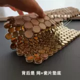 Металлическая круглая мозаика из нержавеющей стали на стену